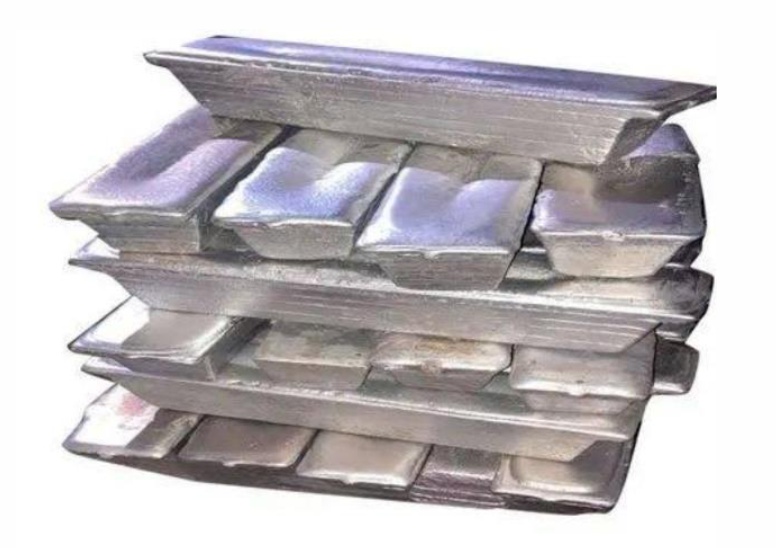 Aluminium ingots.